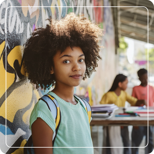 Pessoa pintando muro